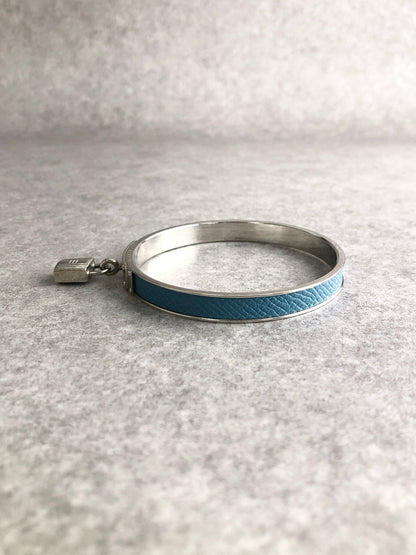HERMES Bangle Silver×Blue Vintage wwkytm