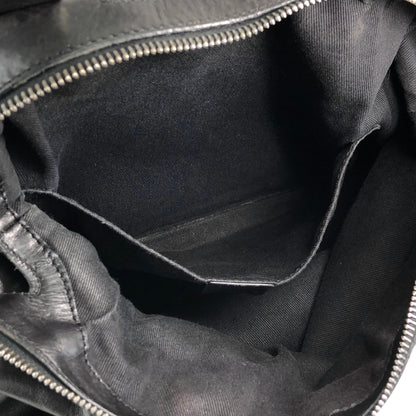 CELINE Triomphe Logo Handbag Black Vintage 5y5pjn