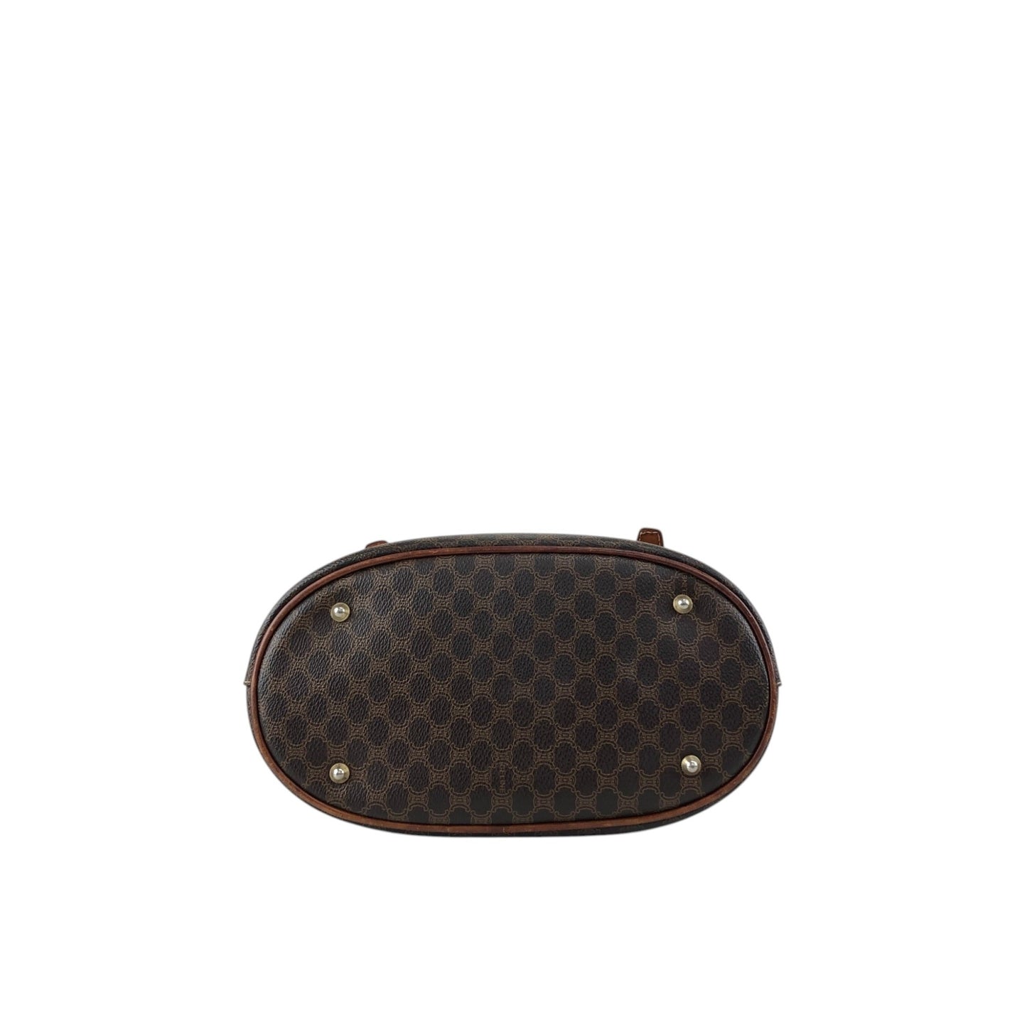 CELINE Macadam Blason Totebag Brown Vintage tdcdrg
