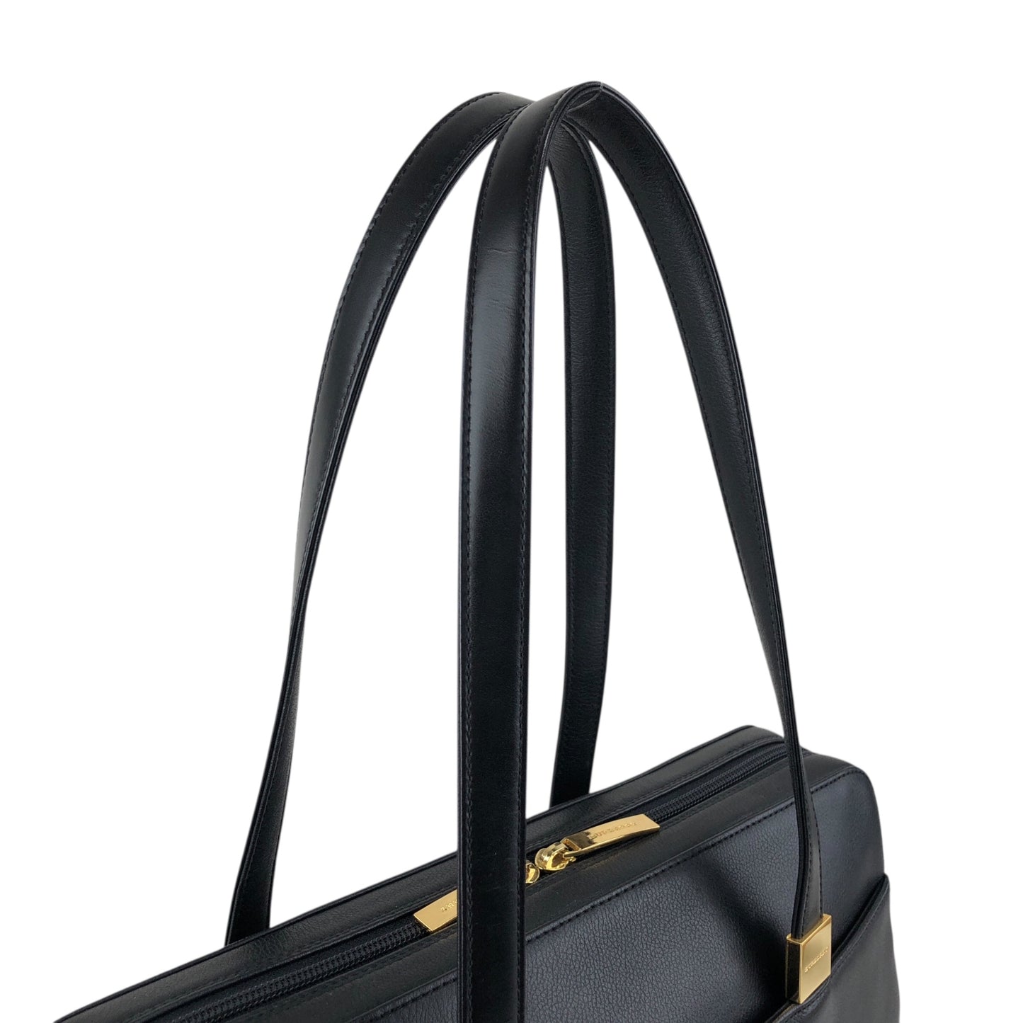 BURBERRY Logo Totebag Black Vintage y6x2fb