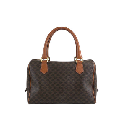 CELINE Macadam Blason Handbag Boston bag Brown Vintage xrgcpj