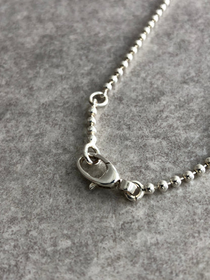 GUCCI Interlocking SILVER925 Necklace Silver Vintage 86xzbs