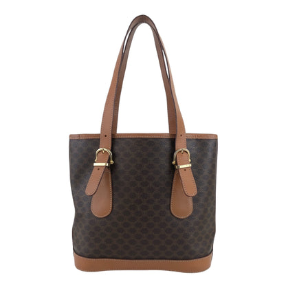 CELINE Macadam Blason Handbag Shoulder bag Brown Vintage hzzr6z