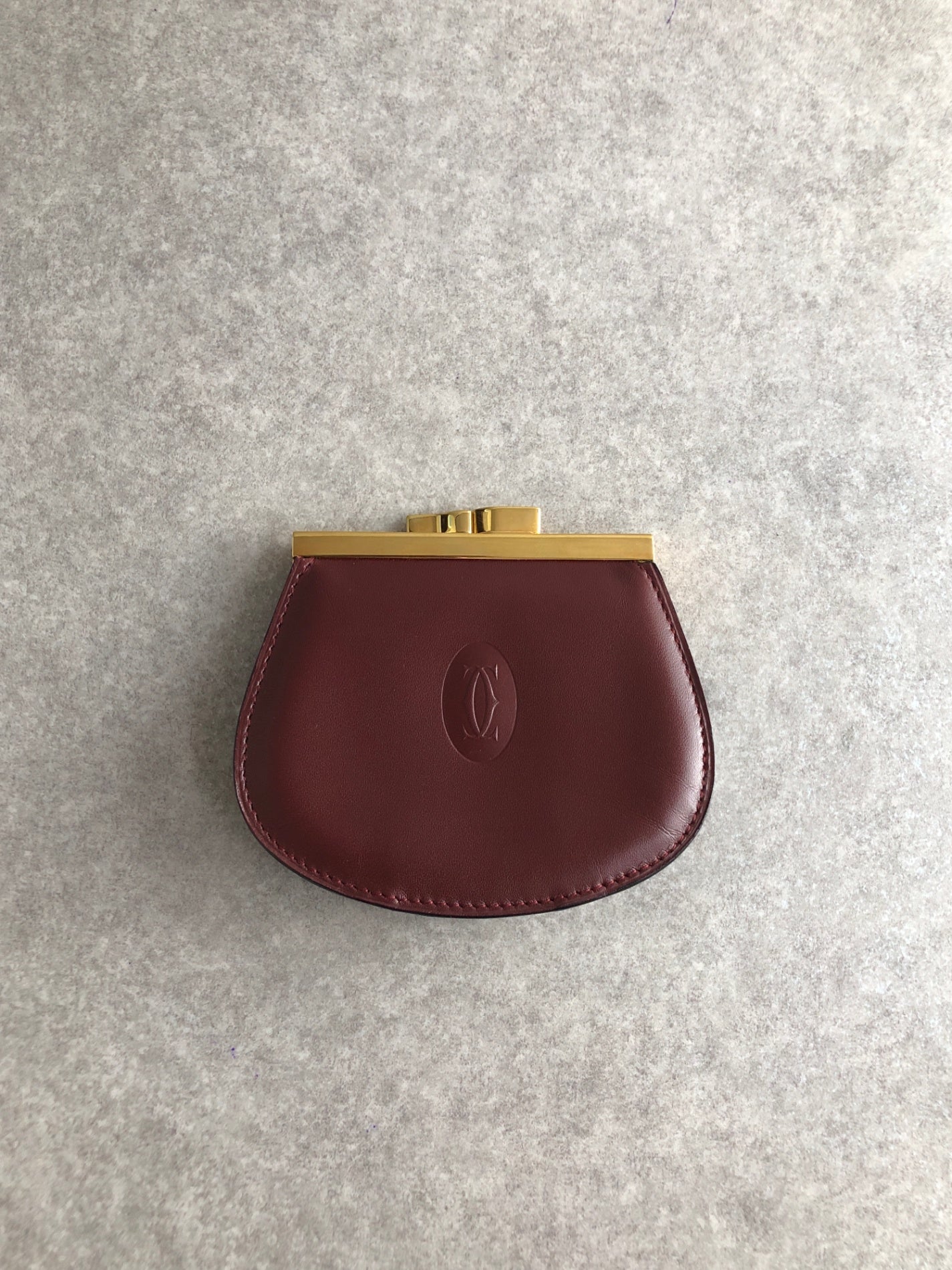 Cartier Coin Purse Bordeaux Vintage tbepi6