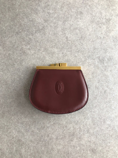 Cartier Coin Purse Bordeaux Vintage tbepi6