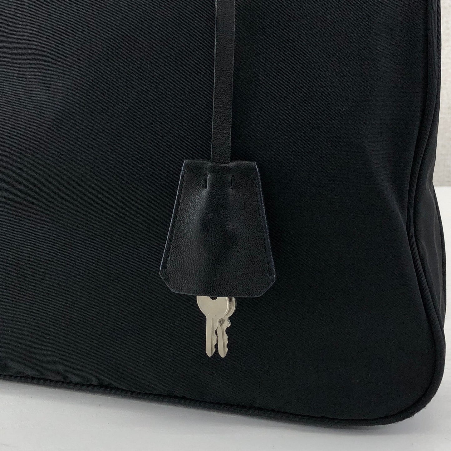 PRADA Tessuto Triangle Logo Totebag Black Vintage a6ap6j