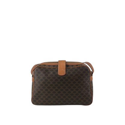 CELINE Macadam Blason Shoulder bag Brown Vintage whw3hb