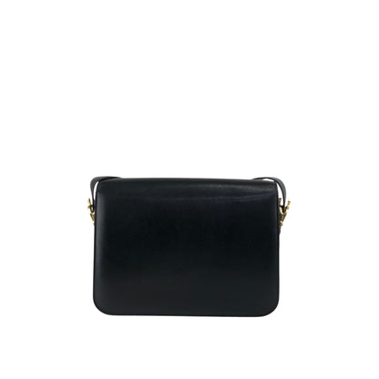 CELINE Blason Shoulder bag Black Vintage iw3njy