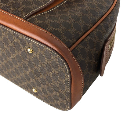 CELINE Macadam Blason Handbag Brown Vintage 623s5d
