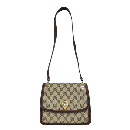 GUCCI GG Pattern Shoulder bag Beige Vintage m43bwz