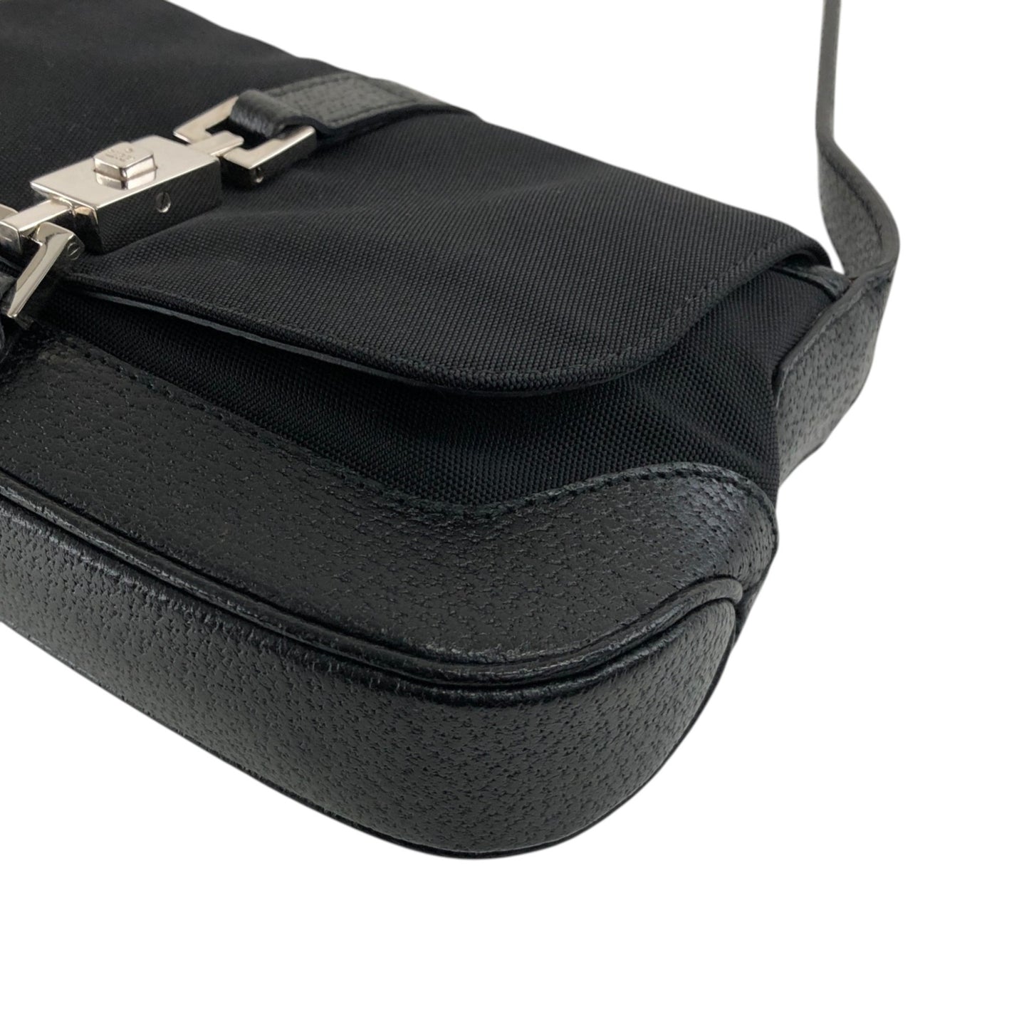 GUCCI Jackie Shoulder bag Black Vintage ja48kk