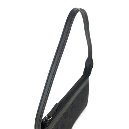 GUCCI GG Canvas Canvas Hobobag Pouch Black Vintage c3ne6d