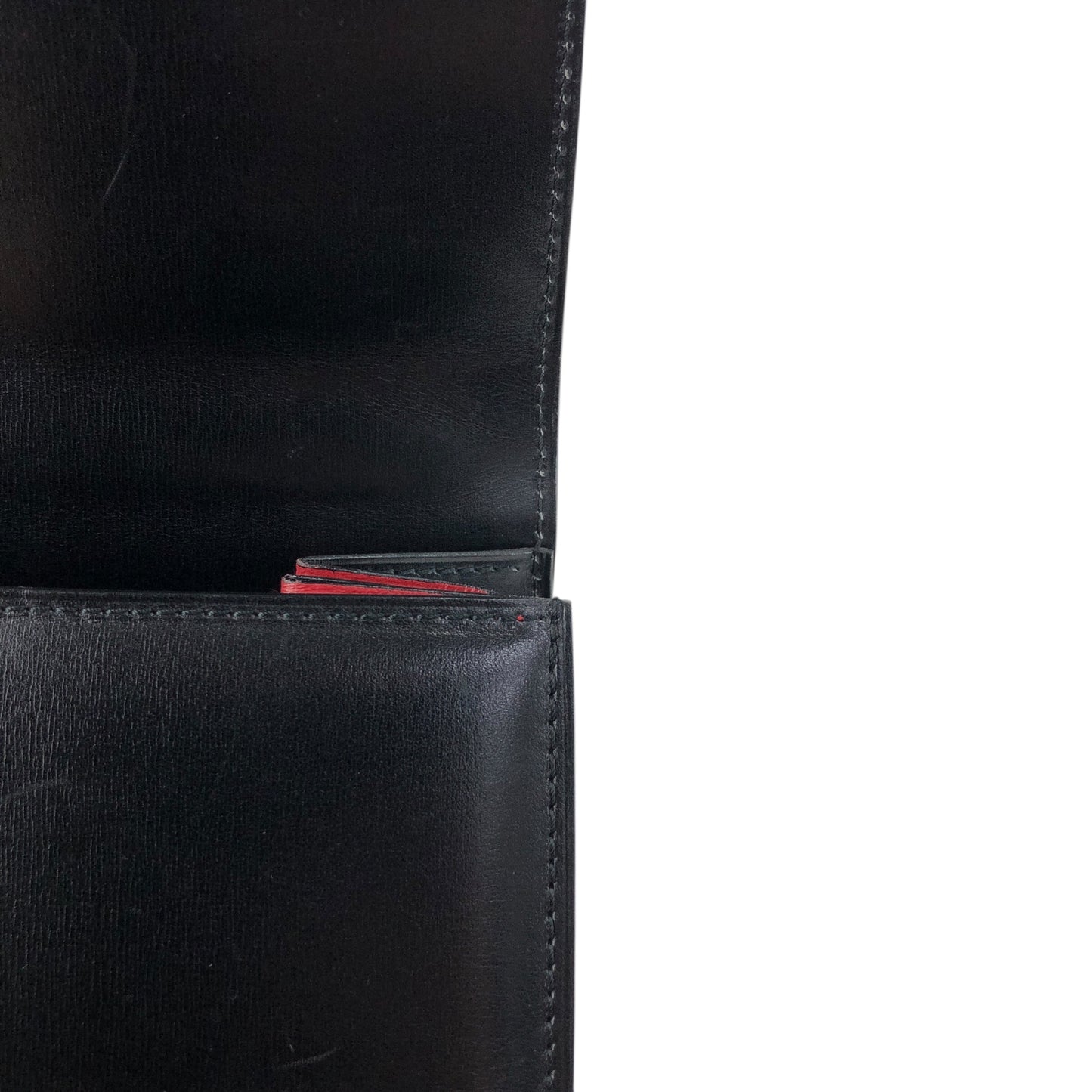 CELINE Gancini Top Handle Handbag Black Vintage whcwed
