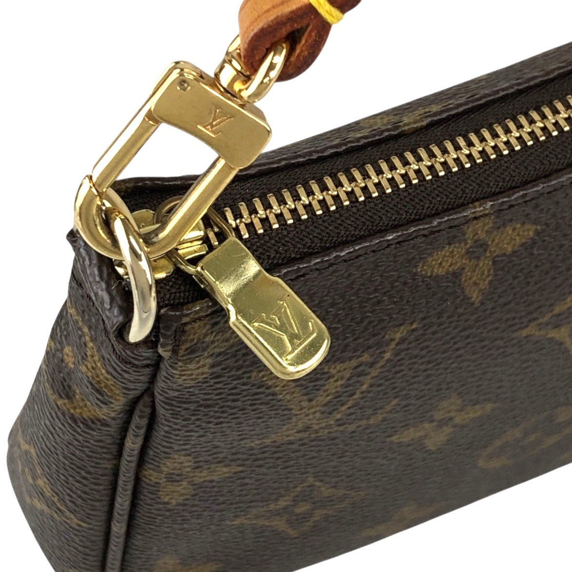 LOUIS VUITTON Monogram Small Handbag Brown M51980 Vintage vvdnun