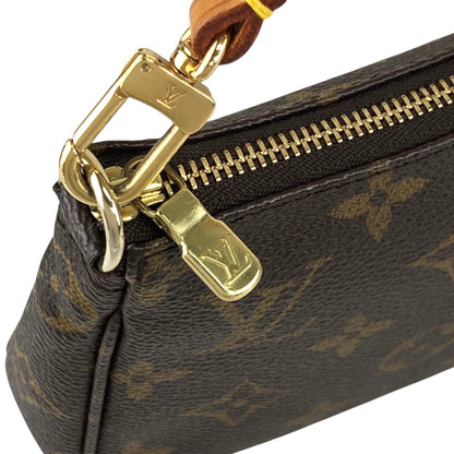 LOUIS VUITTON Monogram Small Handbag Brown M51980 Vintage vvdnun