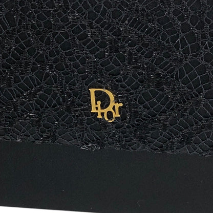 Christian Dior Logo Chain Shoulder bag Black Vintage mr3a3y