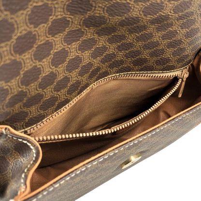 CELINE Macadam Blason Shoulder bag Brown Vintage mdu8r7