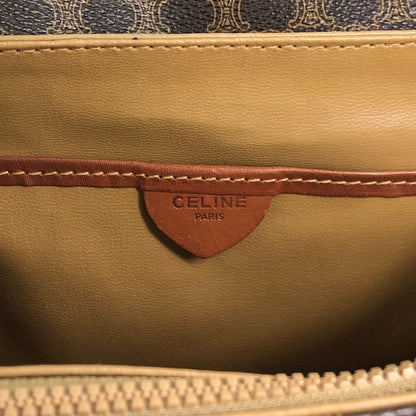 CELINE Macadam Horseshoe Shoulder bag Brown Vintage mxtw8i