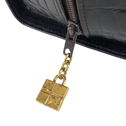 Yves Saint Laurent Charm Handbag Black Vintage y7x462