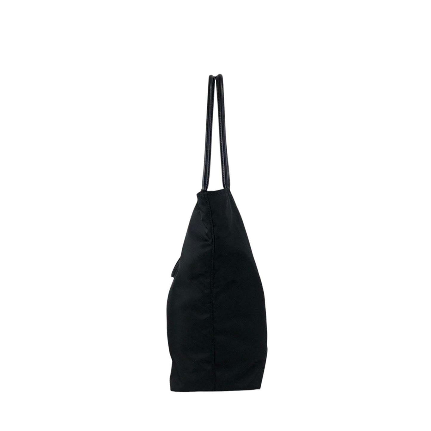 PRADA Tessuto Triangle Logo Handbag Totebag Black Vintage zahf6a