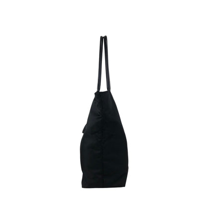 PRADA Tessuto Triangle Logo Handbag Totebag Black Vintage zahf6a