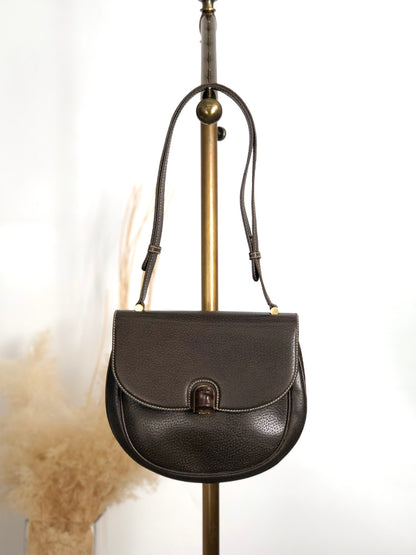 GUCCI Bamboo Shoulder bag Brown Vintage 843vd4