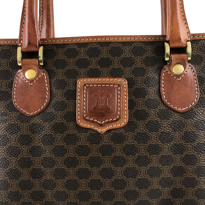 CELINE Macadam Blason Handbag Brown Vintage yry5hb