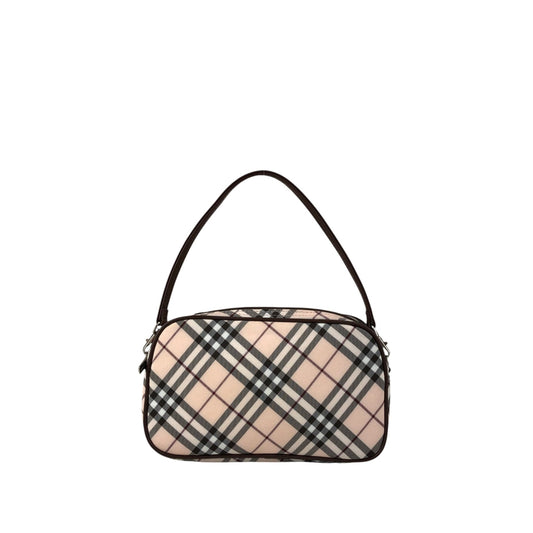 BURBERRY Check Small Handbag Beige Vintage t7rvr4
