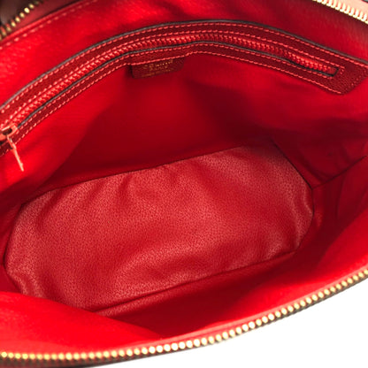 CELINE 皮革兩用手提包單肩包紅色復古 kpakv5 