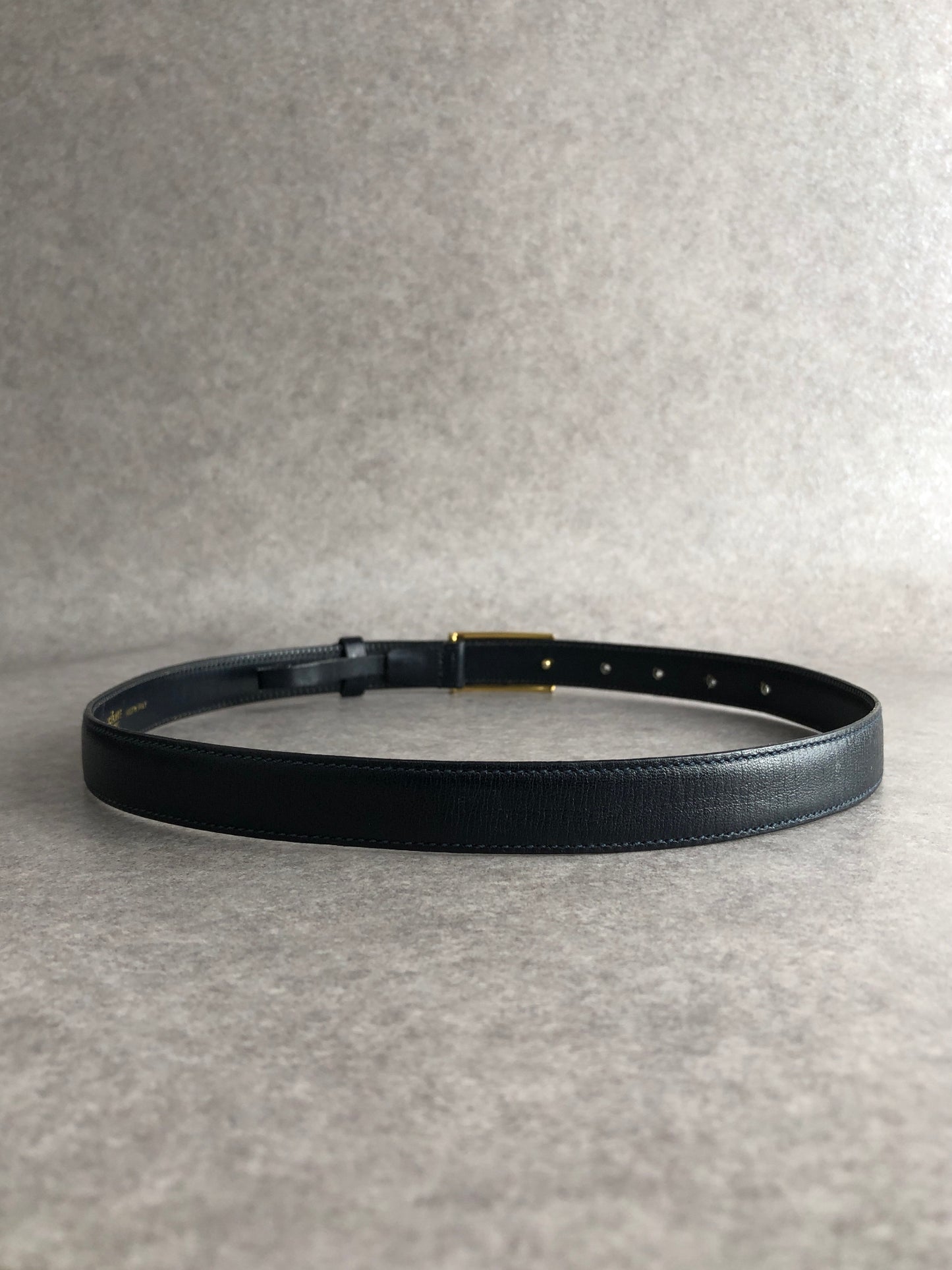 CELINE Horse Carriage Belt Navy Vintage zz8uea
