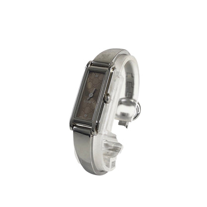 GUCCI Logo Watch Silver Vintage kieyzm