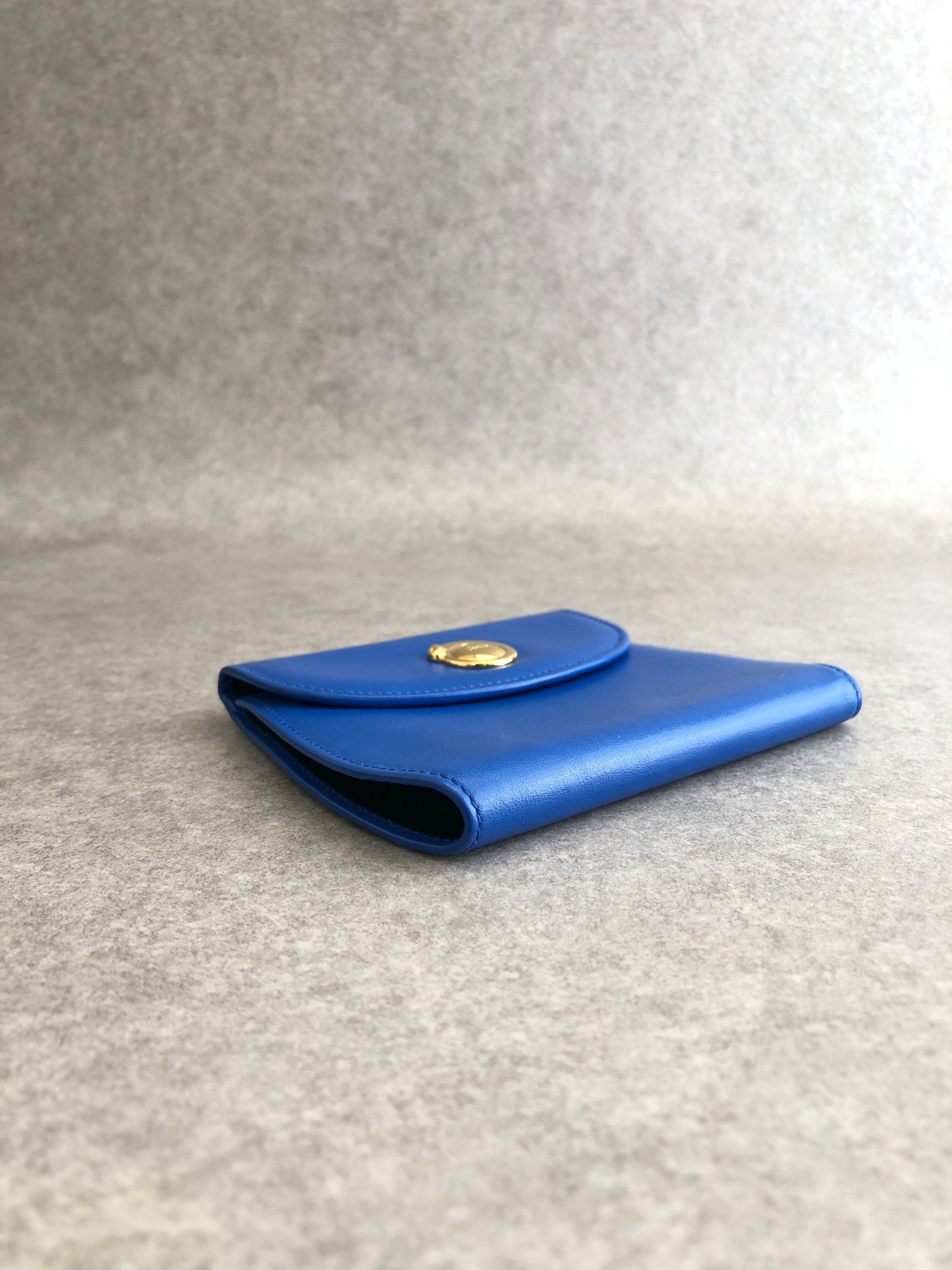 Cartier Folded Wallet Blue Vintage 7iyaaa