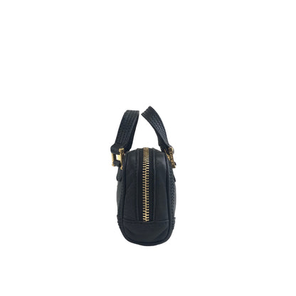 LOEWE Anagram Leather Coin Purse Micro bag Black Vintage 8i5d2v