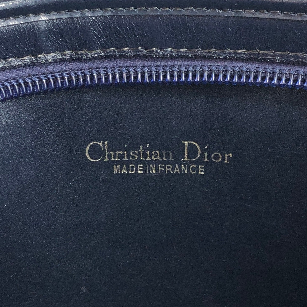 Christian Dior Trotter Logo Shoulder bag Navy Vintage mtygbu