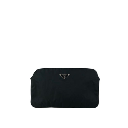 PRADA Tessuto Triangle Logo Sling bag Black Vintage 6r35d5