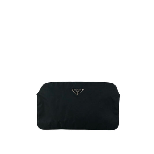 PRADA Tessuto Triangle Logo Sling bag Black Vintage 6r35d5