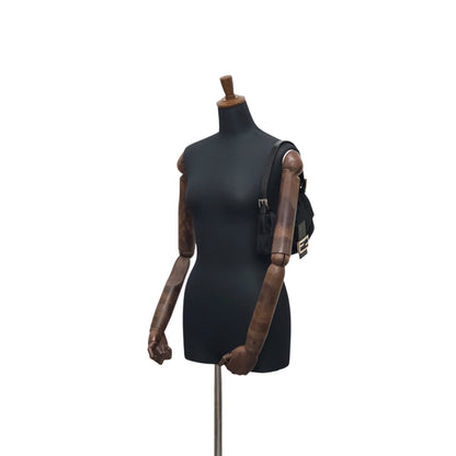 FENDI Mamma Baguette Shoulder bag Black Vintage ga3pmm