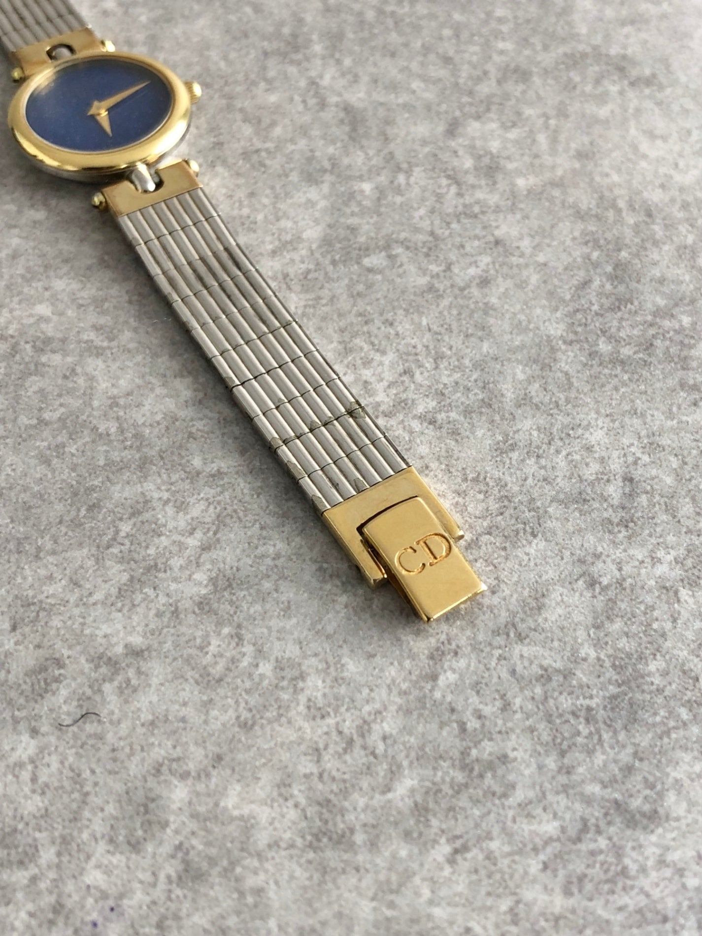 Christian Dior Logo Watch Silver 3025 Vintage f3fak4