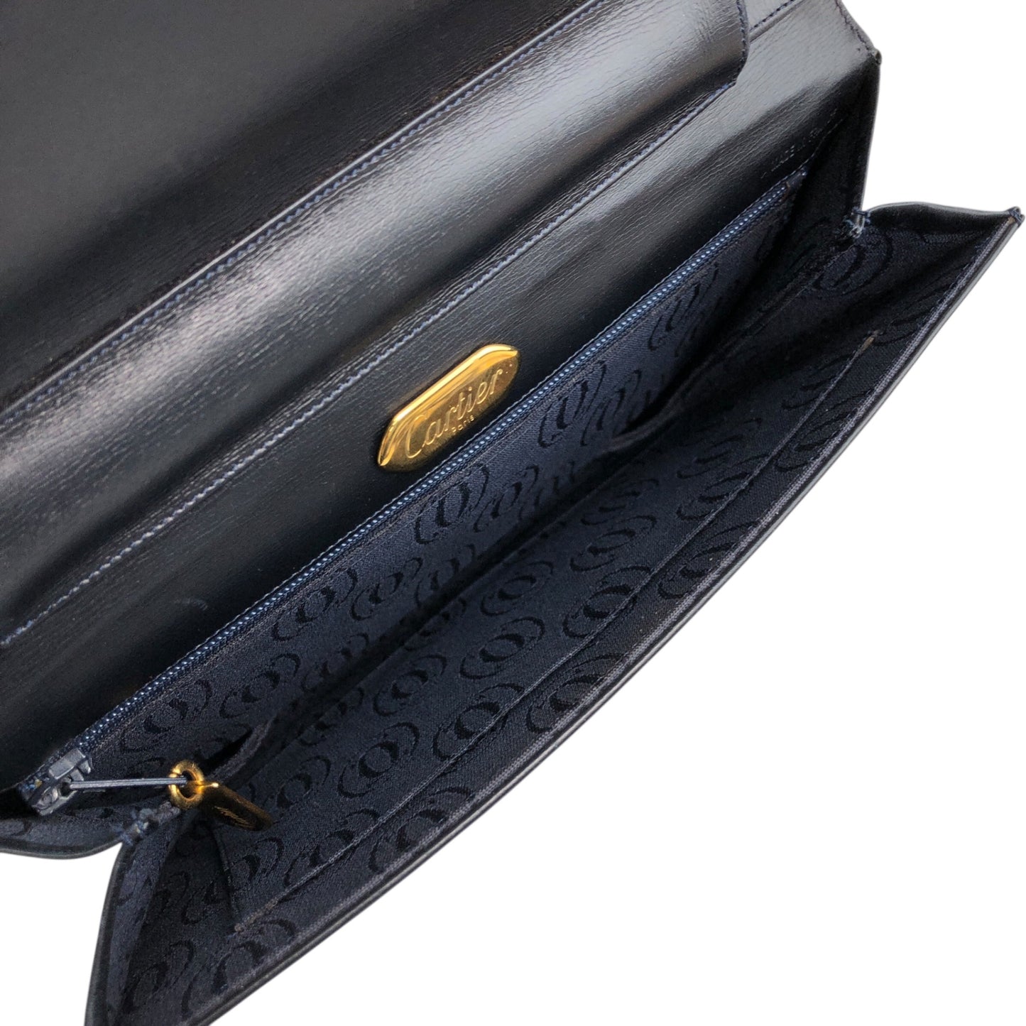 Cartier Shoulder bag Navy Vintage trvwwp