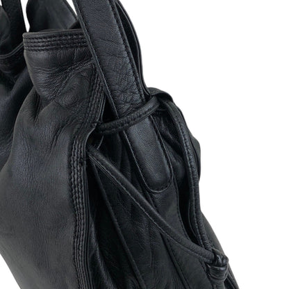 LOEWE Anagram Drawstring Shoulder bag Black Vintage sxf2zv