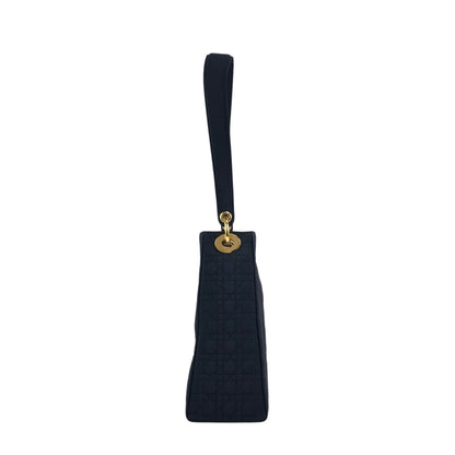 Christian Dior Cannage Logo Charm Shoulder bag Hobobag Black Vintage gd5hwv