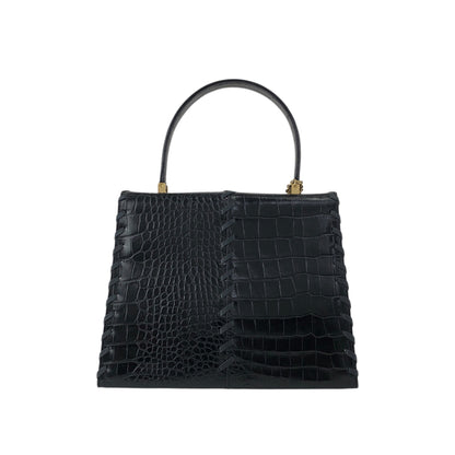 Yves Saint Laurent YSL Charm Handbag Black Vintage dxsc3k