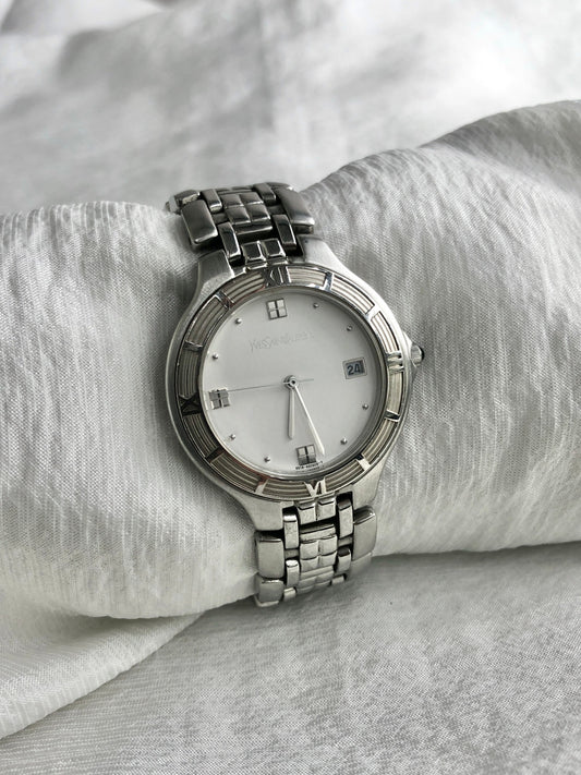 Yves Saint Laurent Watch Silver Vintage 5510-G12077Y dm6jpe