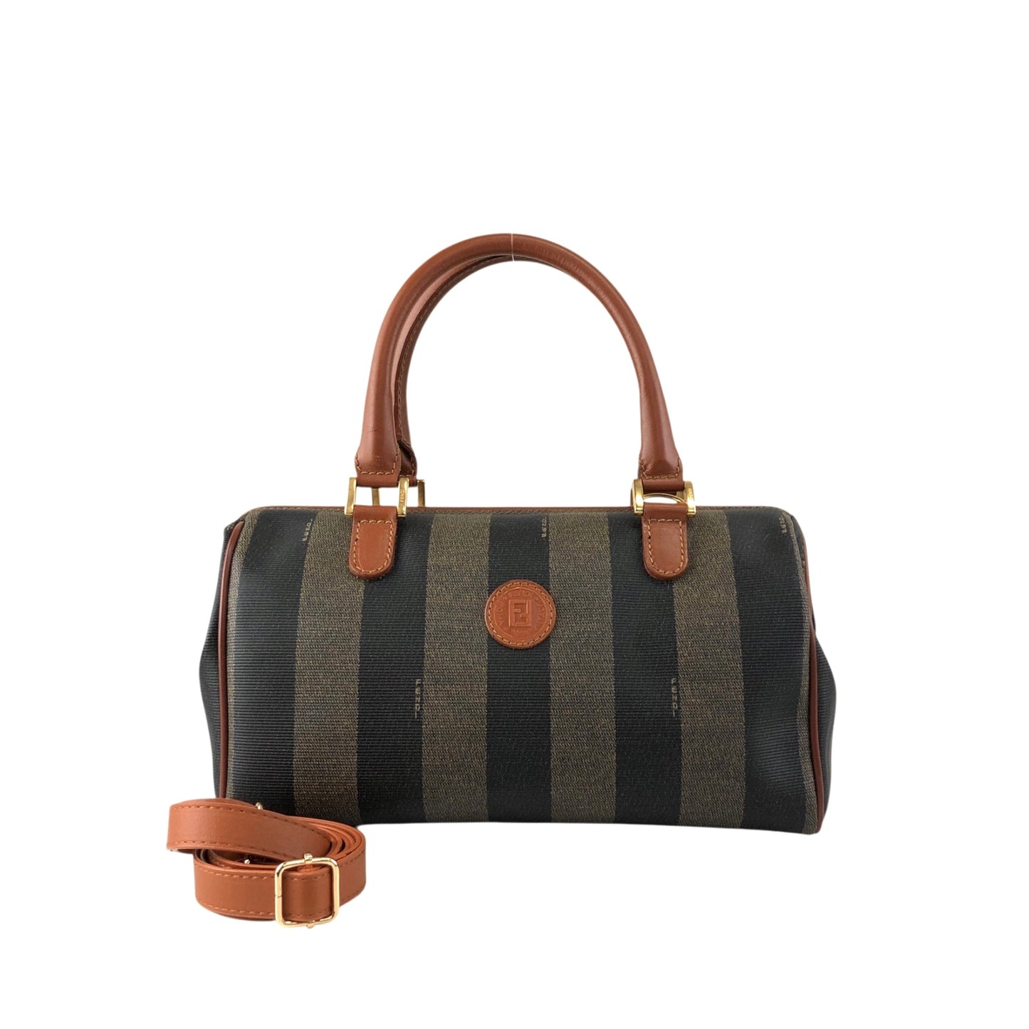 FENDI Pecan Two-way Small Boston bag Shoulder bag Brown Vintage bcg8zs