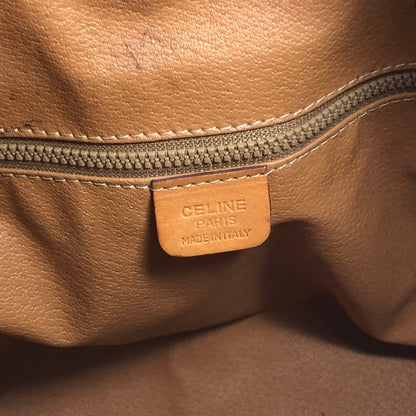CELINE Macadam Blason Drawstring Shoulder bag Brown Vintage p5vd3z