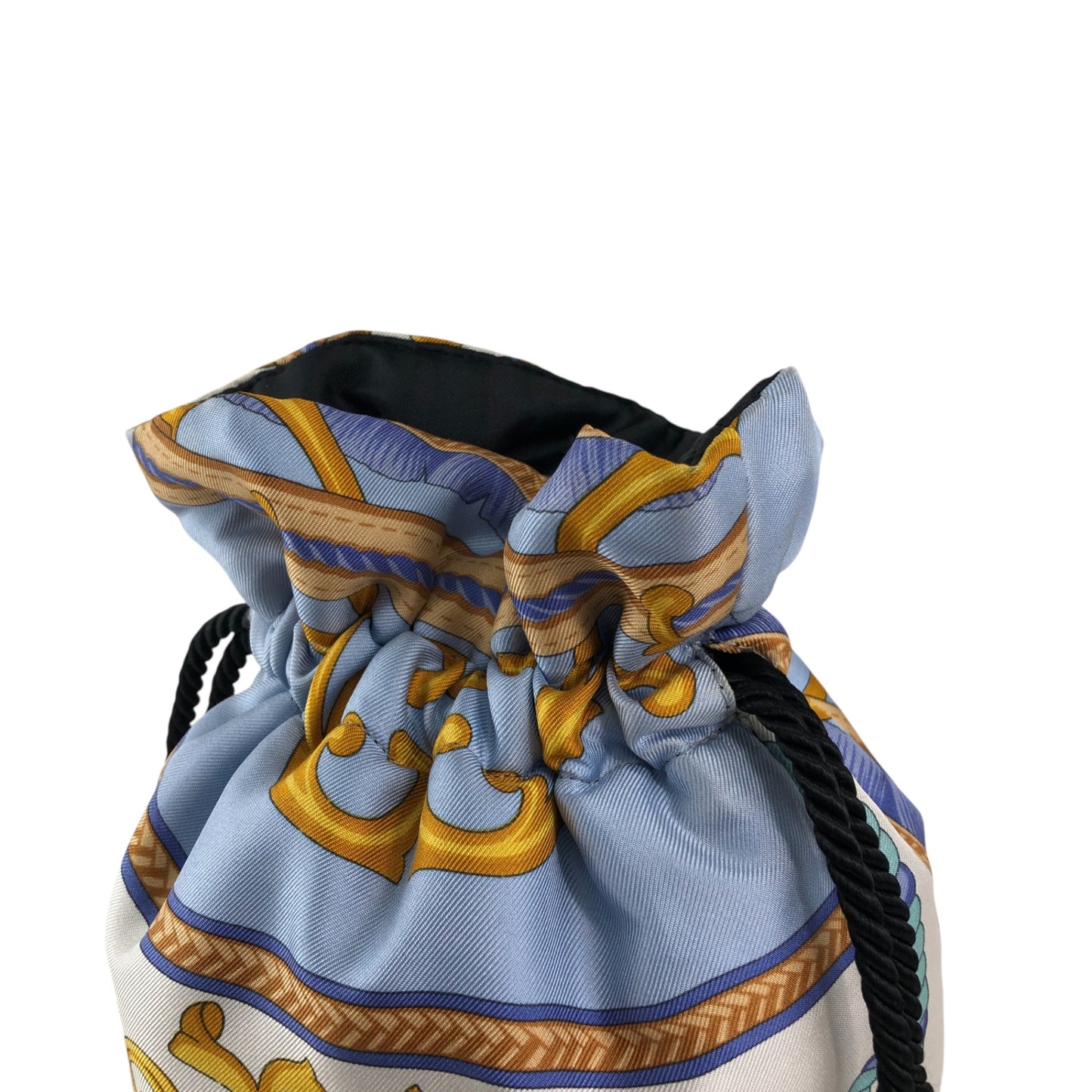 CELINE Starball Drawstring Handbag Blue Vintage cp3wry