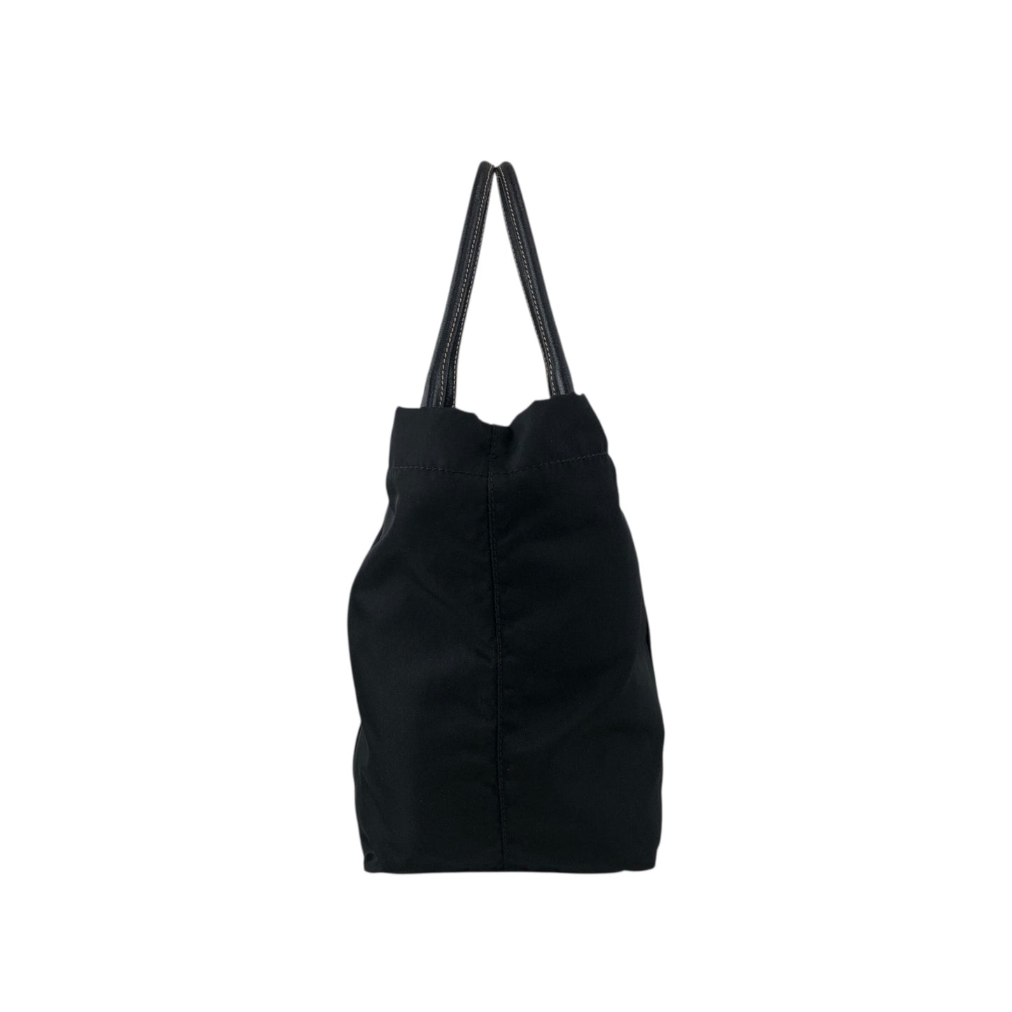 PRADA Tessuto Triangle Logo Totebag Black Vintage z2xxbv