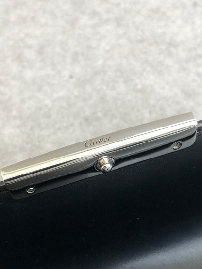 Cartier Long Wallet Black Vintage kps73w