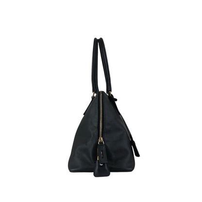 PRADA Triangle Logo Handbag Black Vintage wxkttk