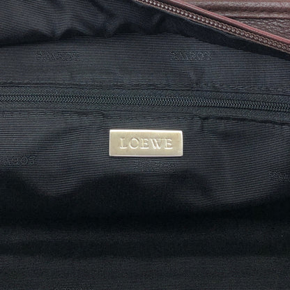 LOEWE Amazona Anagram Small Boston bag Handbag Brown Vintage mc3mx6